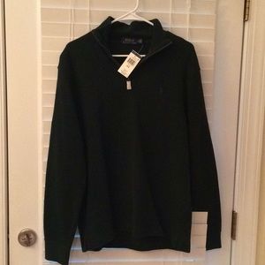 Polo green half zip fleece